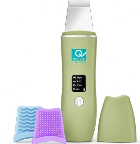 Q DEVICES Ultrasonic Facial Skin Scrubber & Blackhead Remover Machine